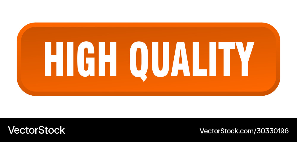 High quality button square 3d push vector image