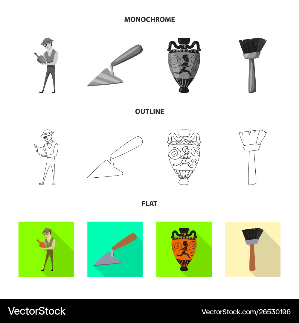 Isolated object story and items sign set Isolated object story and items sign set vector image