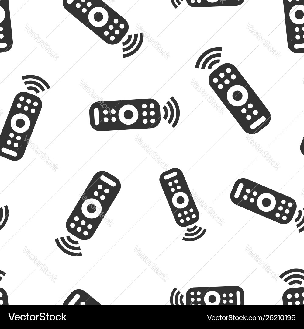 Remote control icon seamless pattern background Remote control icon seamless pattern background vector image