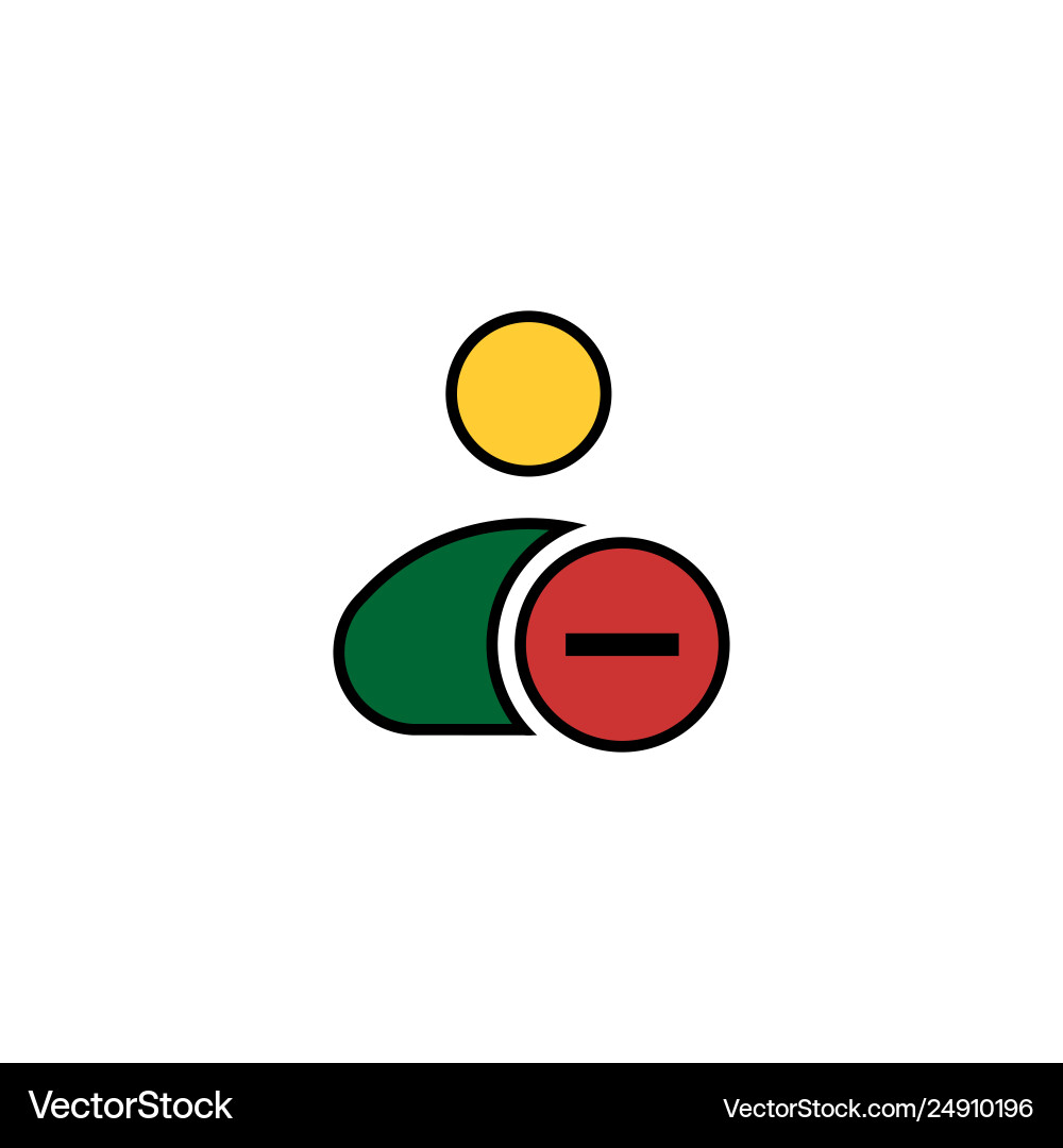 Remove user action icon Remove user action icon vector image