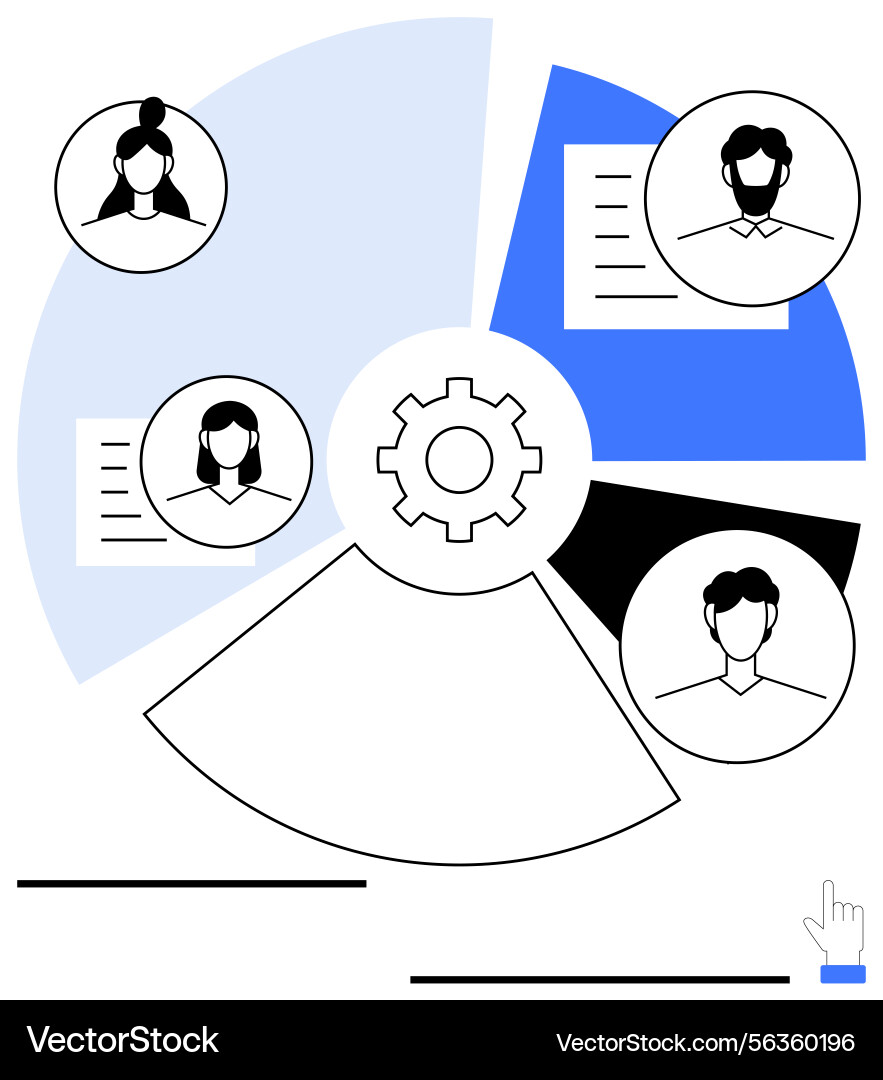 Team collaboration and workflow optimization Team collaboration and workflow optimization vector image