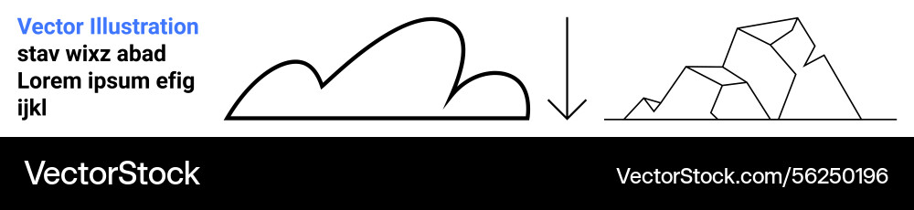 Transformation from rounded cloud shape to angular Transformation from rounded cloud shape to angular vector image