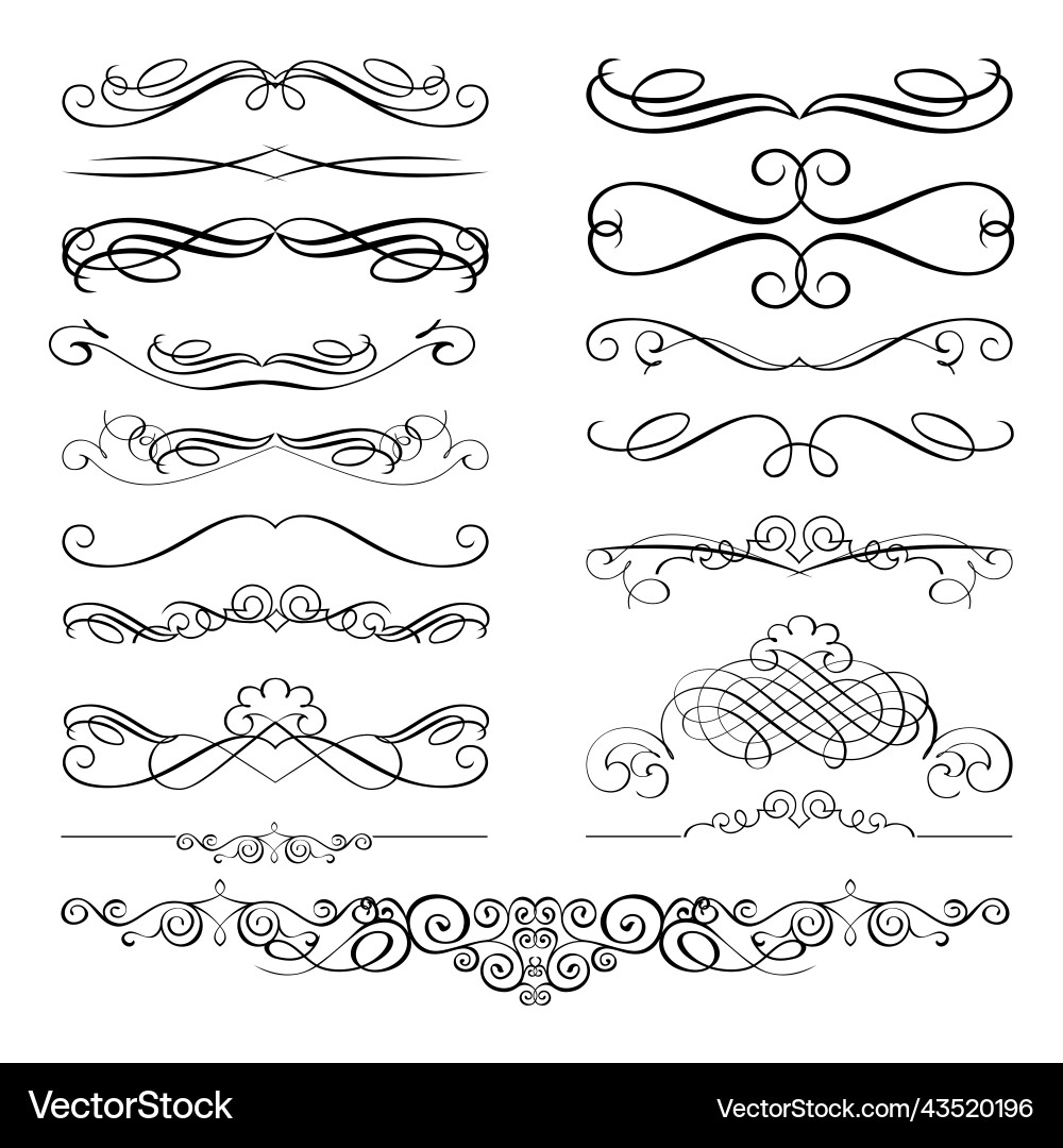 Vignette set Vignette set vector image