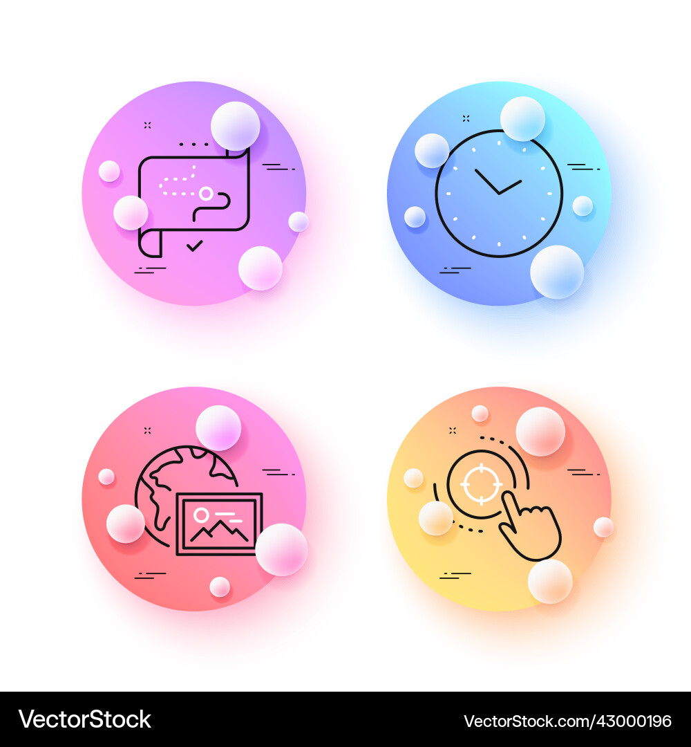 Web photo target path and seo minimal line Web photo target path and seo minimal line vector image