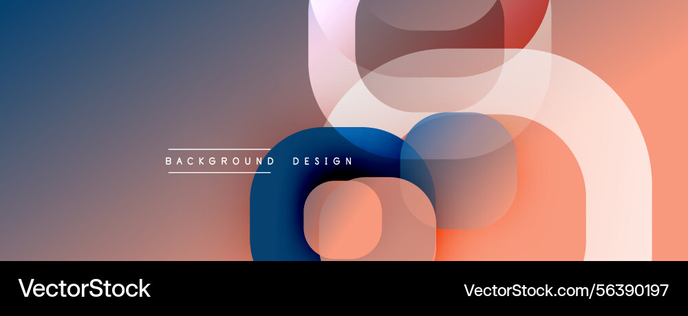 Abstract geometric shapes overlap soft gradients Abstract geometric shapes overlap soft gradients vector image