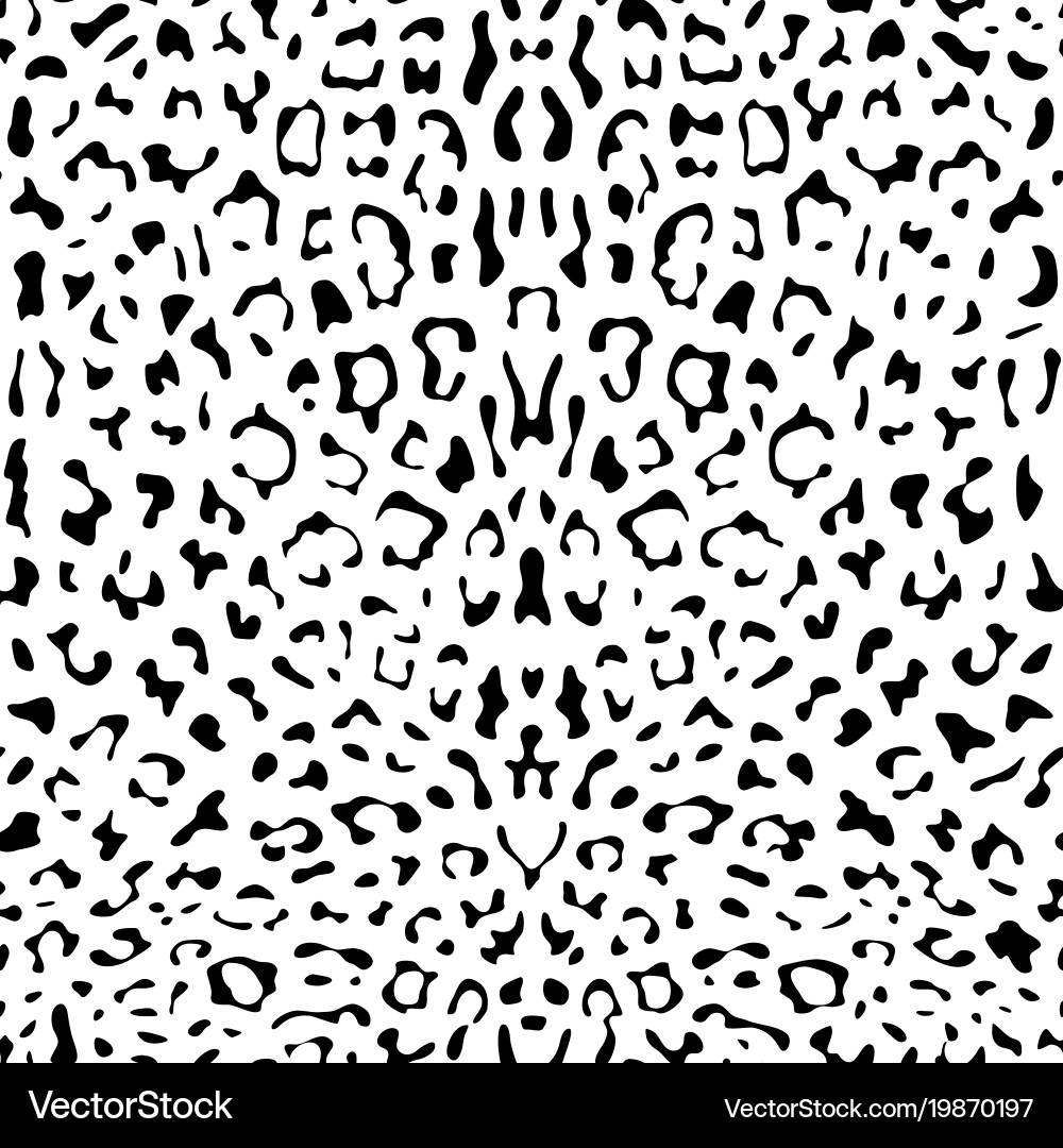 Abstract ink leopard seamless pattern vector image