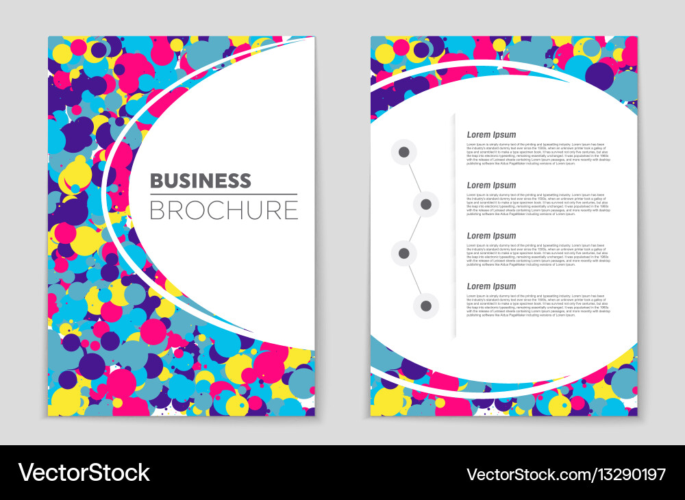Abstract layout background set for art vector image