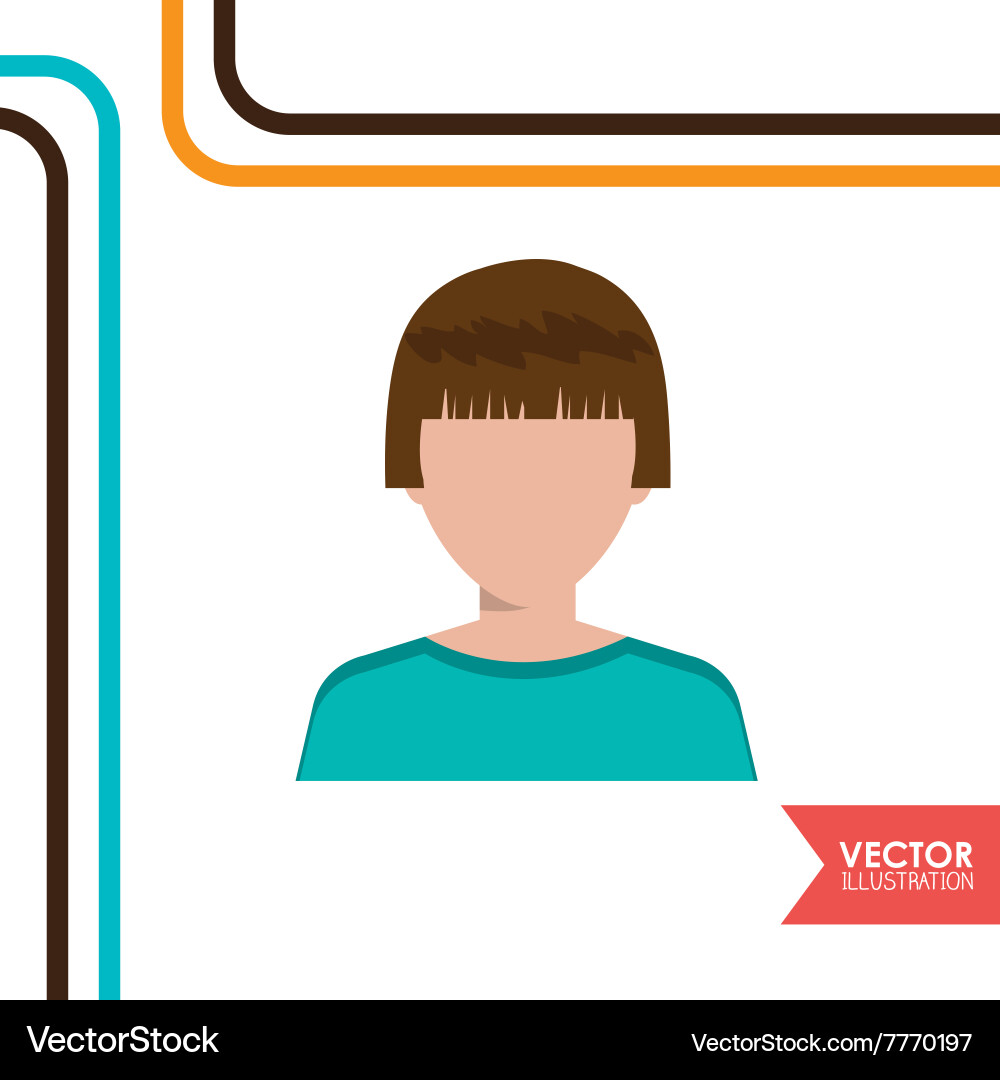 Avatar person design Royalty Free Vector Image
