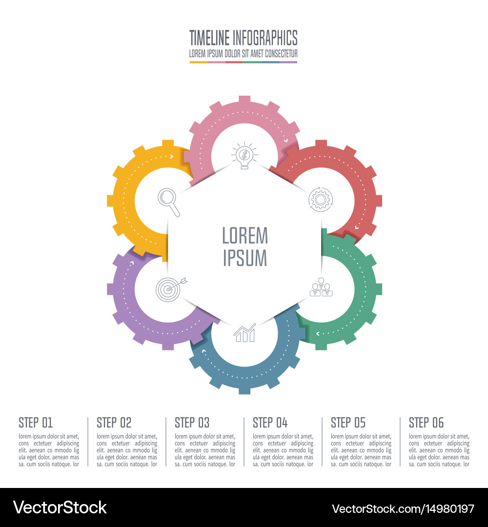 Business Workflow Timeline Concepts Vector Image