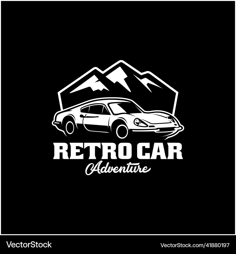 Classic car logo Royalty Free Vector Image - VectorStock