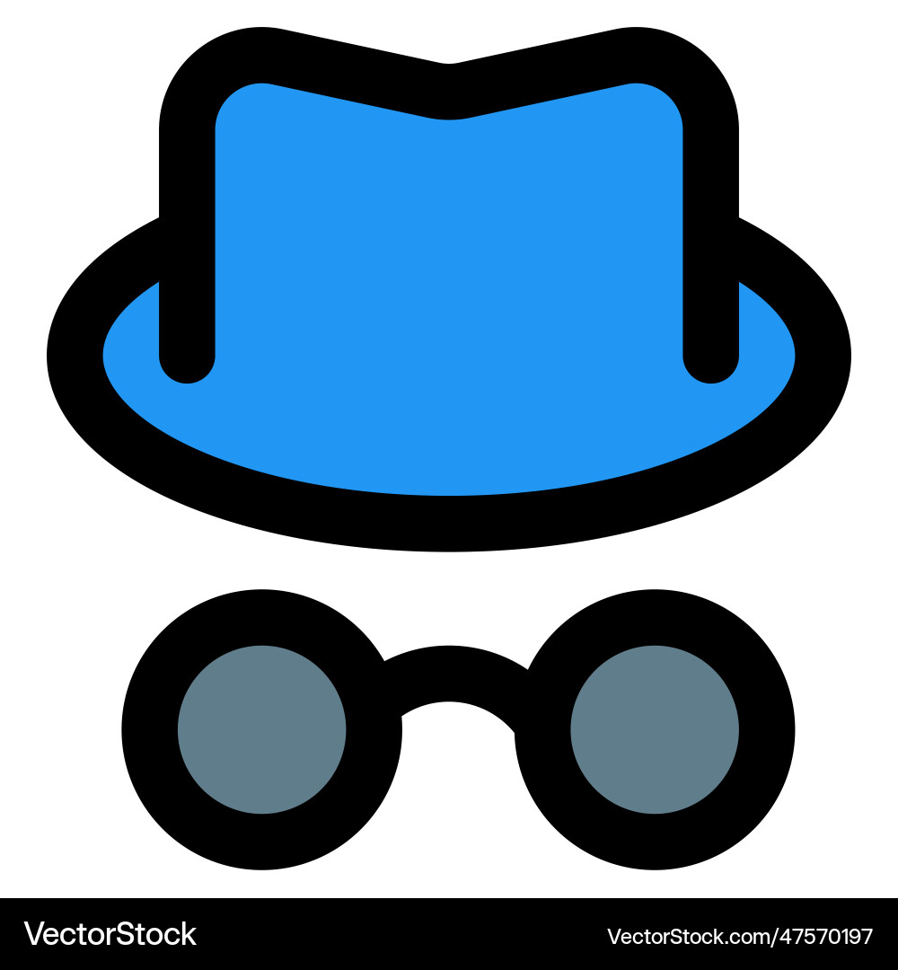 Hacker with head cap and spectacles vector image