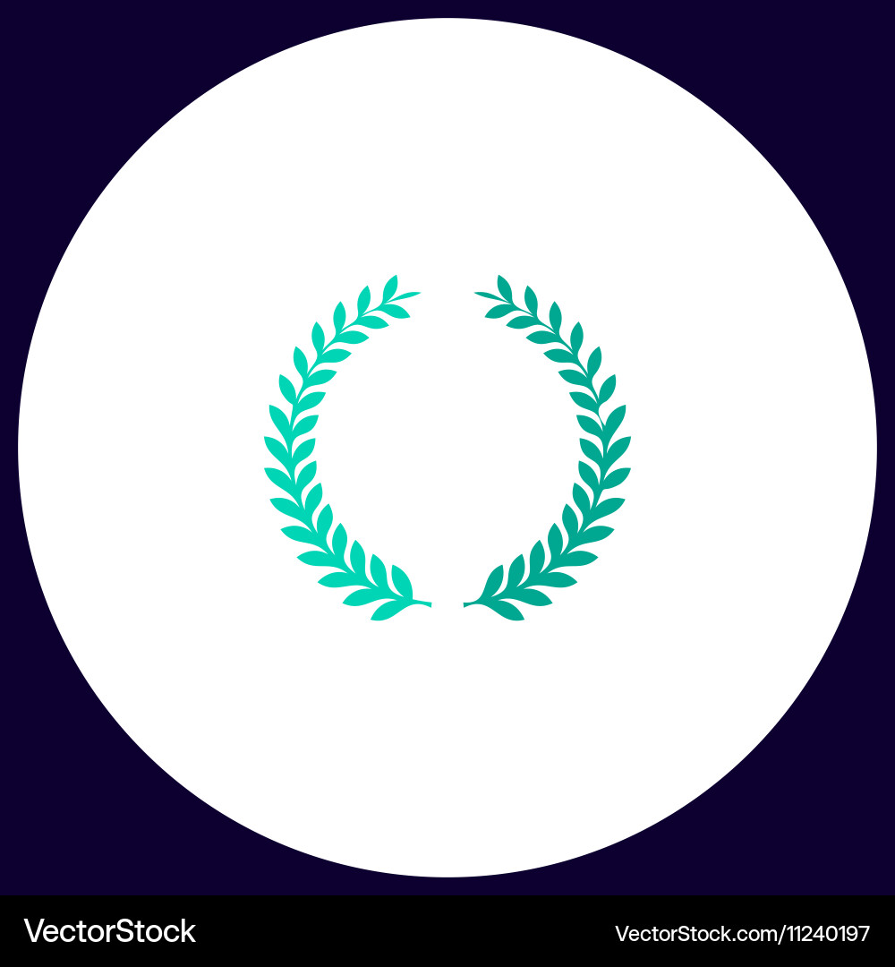 Laurel wreath computer symbol Laurel wreath computer symbol Vector Image
