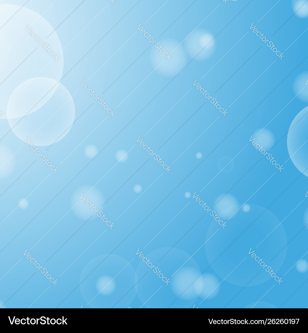 Light blue abstract background with a bokeh Light blue abstract background with a bokeh Vector Image