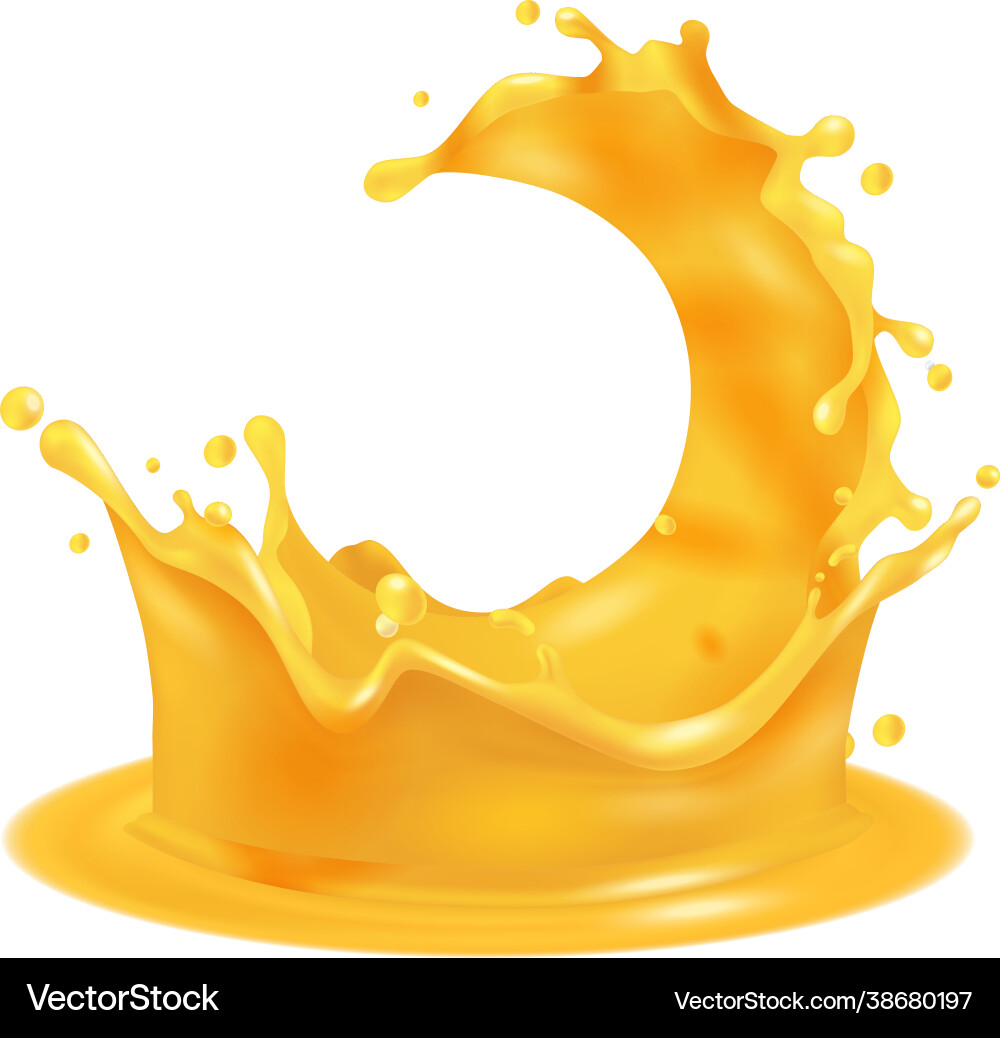 Orangensaft mit Rippel gegen Weiß Orangensaft mit Rippel gegen Weiß vektorbild