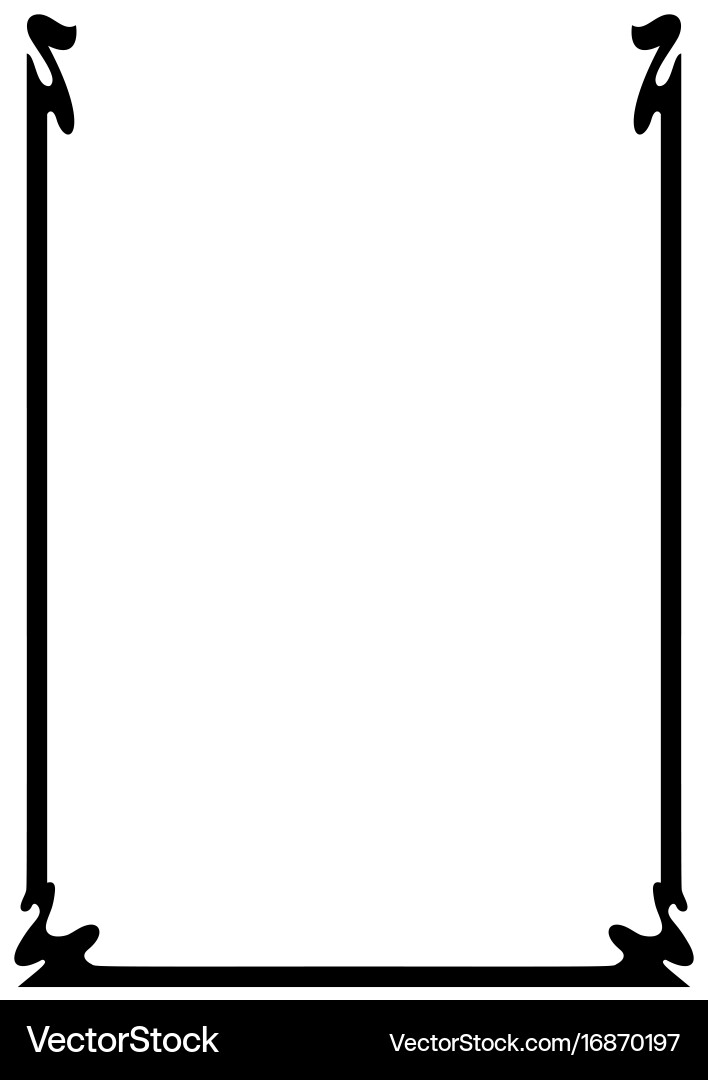 Page border a4 design for project vector image