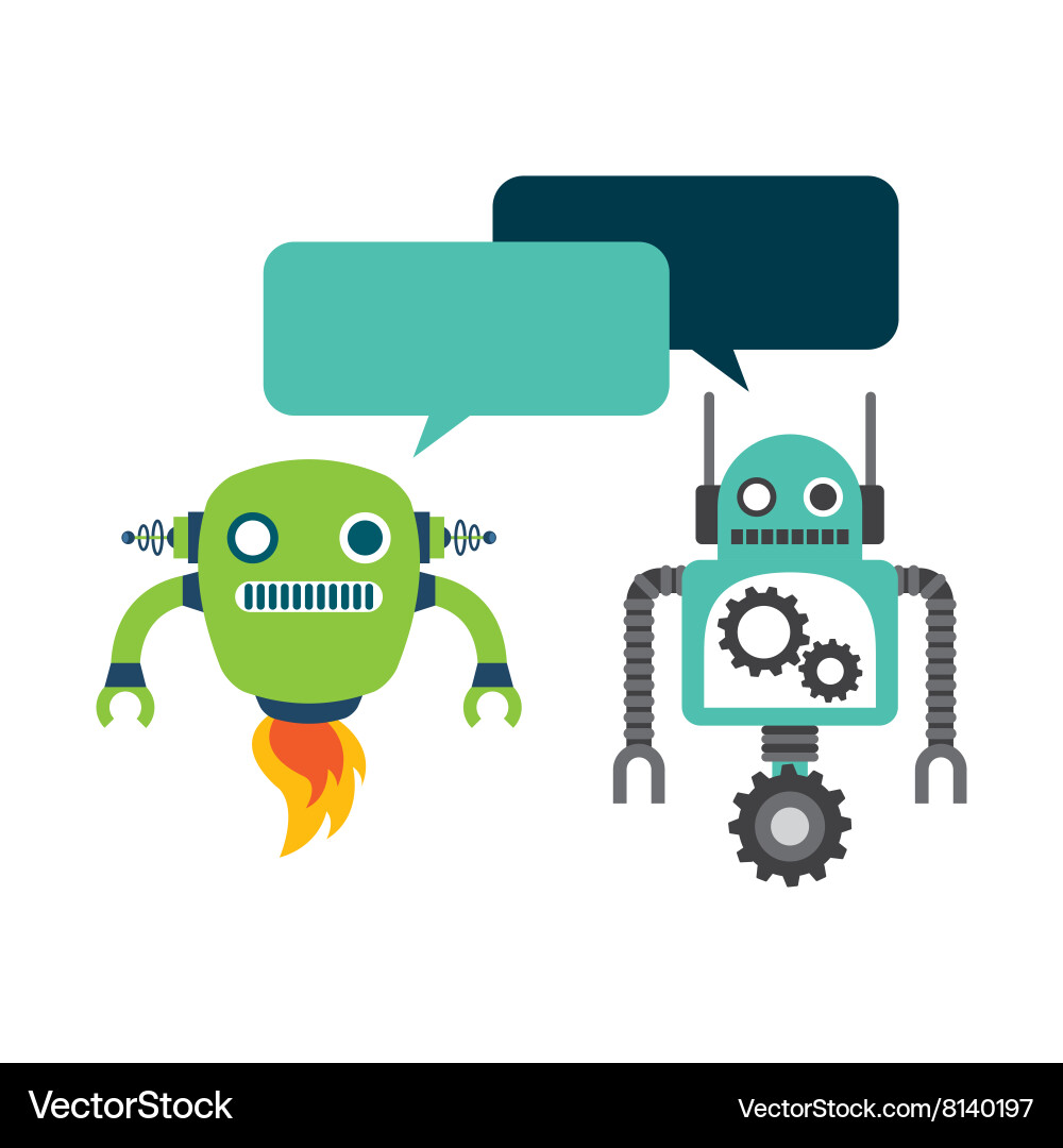 Robot concept design vector image