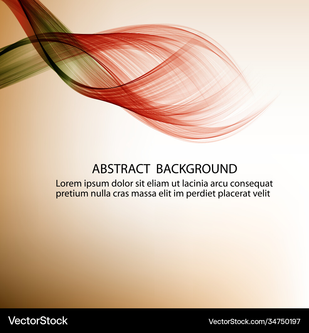 Shiny color red wave design element Shiny color red wave design element Vector Image
