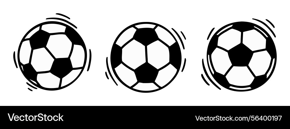 Soccer ball doodle hand drawn icon outline Soccer ball doodle hand drawn icon outline Vector Image