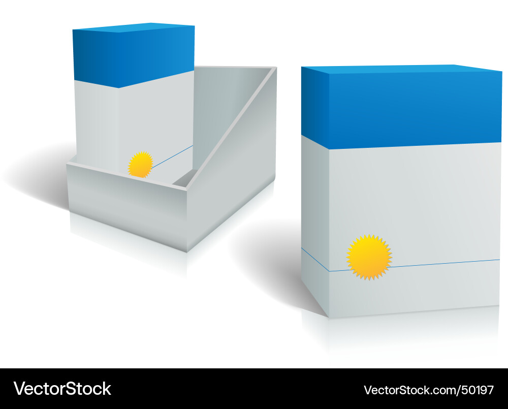 Software Product Boxes vector image