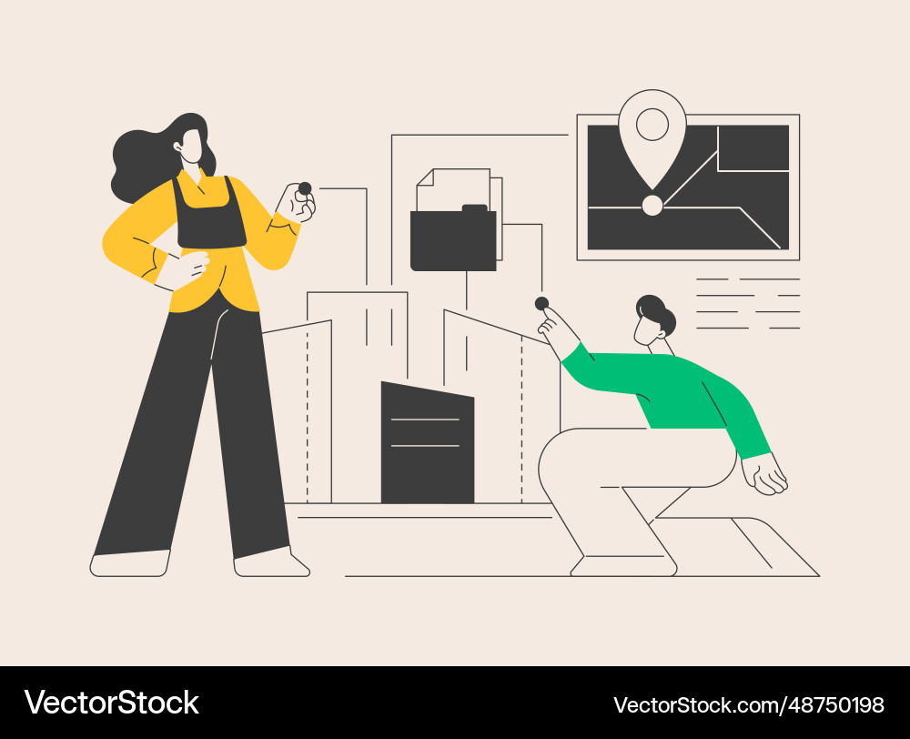 Building information modeling abstract concept Building information modeling abstract concept Vector Image