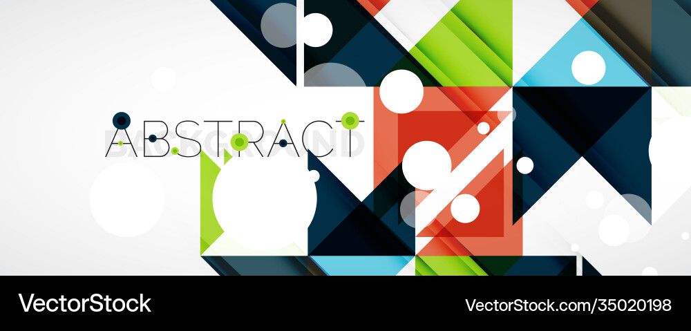 Geometric abstract background techno color Vector Image