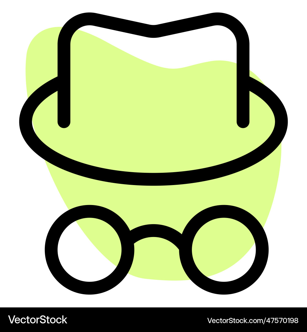 Hacker with head cap and spectacles vector image