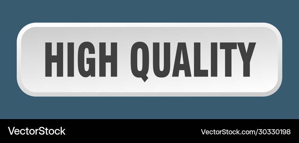 High quality button square 3d push vector image