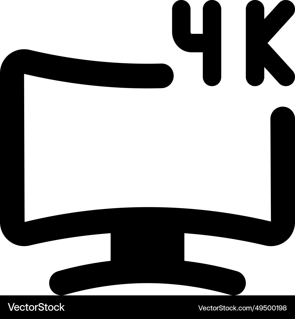 High-resolution display for clear visuals vector image
