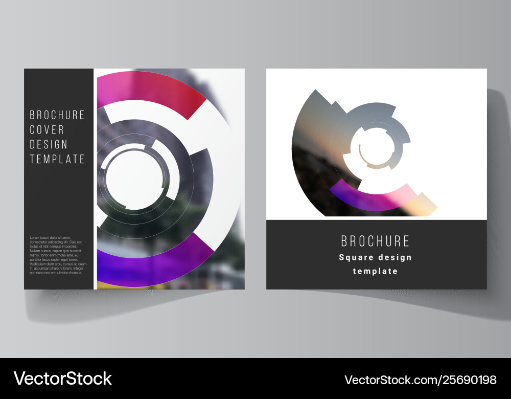 Minimal layout two square format Minimal layout two square format Vector Image
