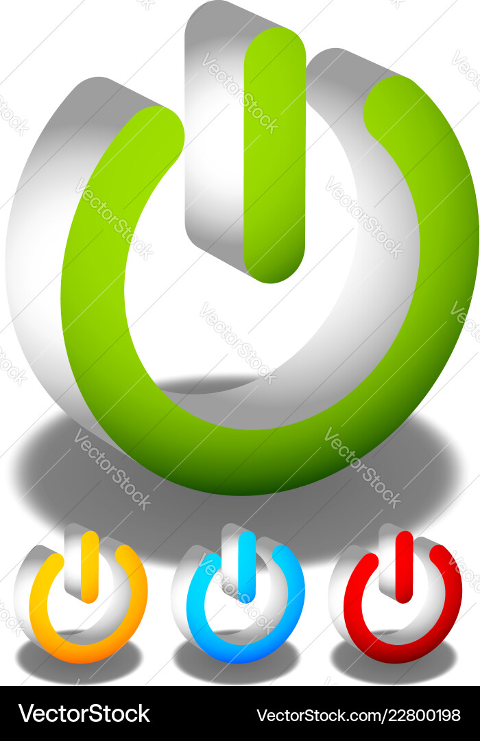 Power button symbol graphics eps10 Power button symbol graphics eps10 vector image