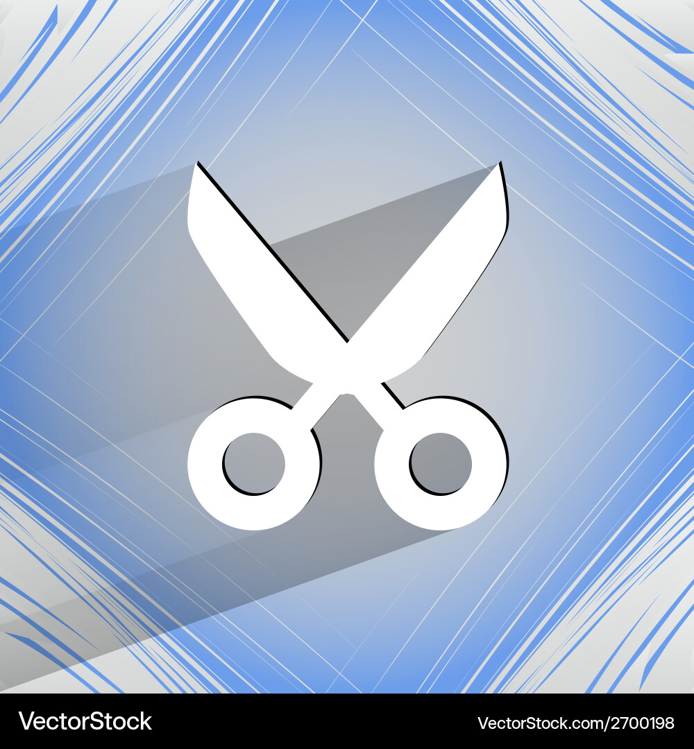 Scissors flat modern web design vector image