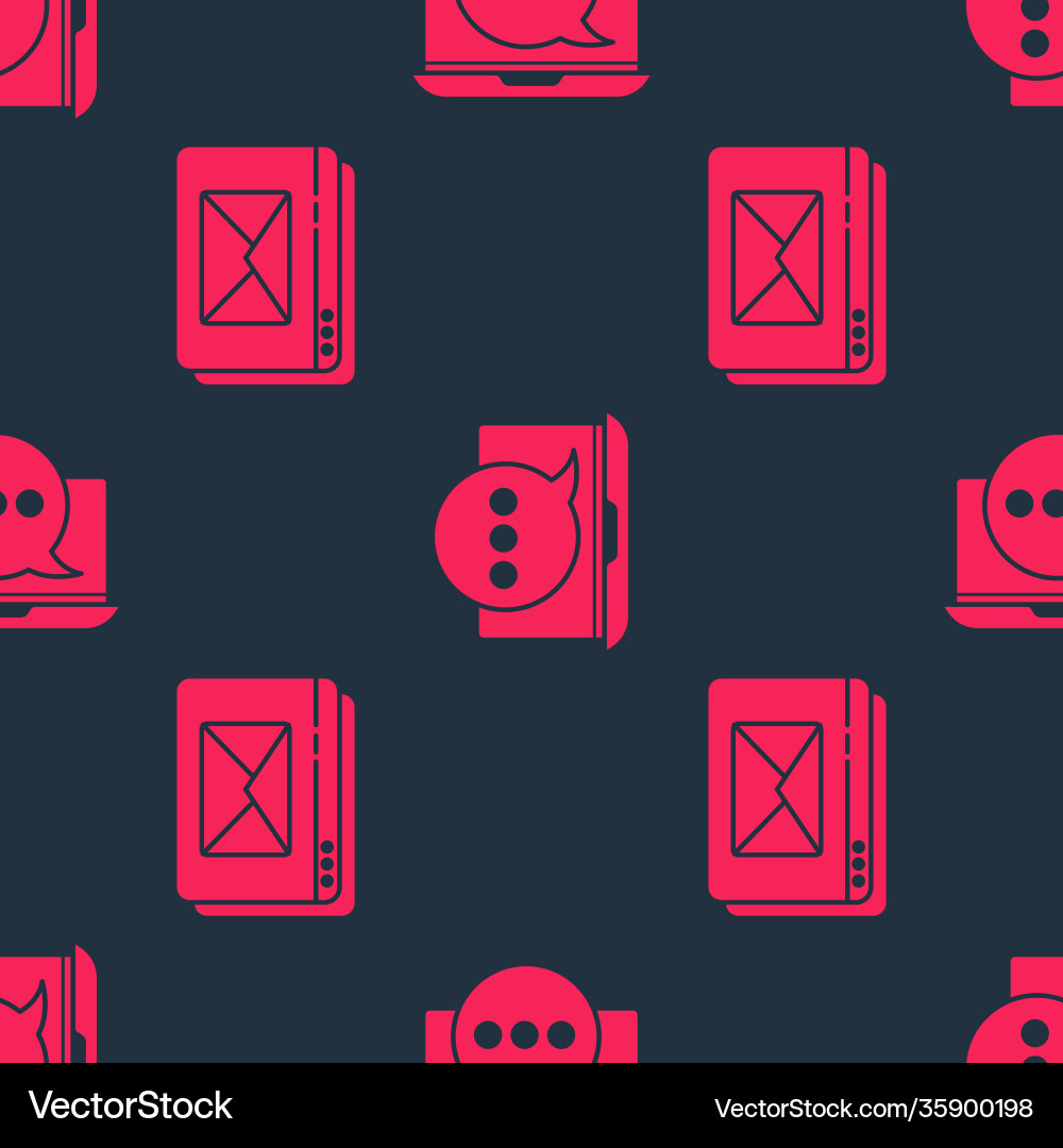 Set website and envelope chat messages Set website and envelope chat messages vector image