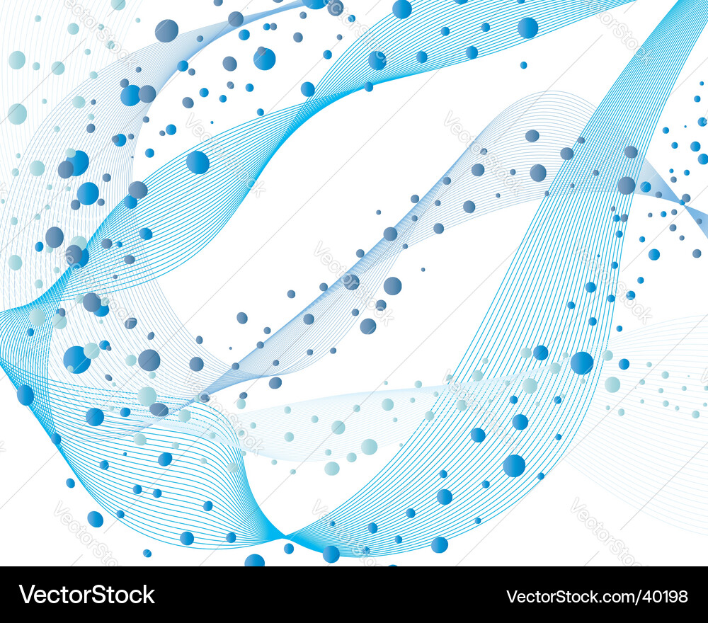 Water and bubbles Royalty Free Vector Image - VectorStock