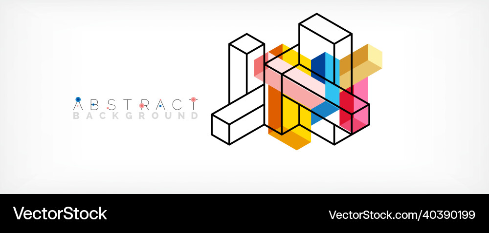 Abstract background 3d cubes cubic elements Abstract background 3d cubes cubic elements vector image