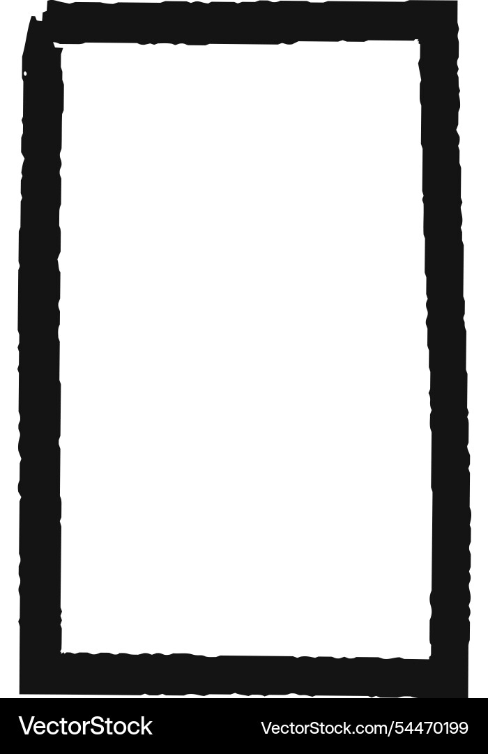 Black grunge frame with a white blank space Black grunge frame with a white blank space vector image