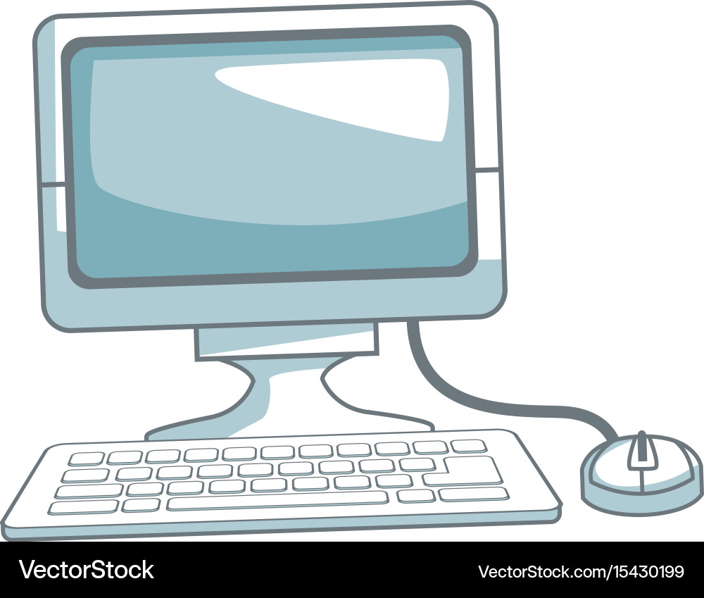 Computer keyboard mouse device technology Vector Image