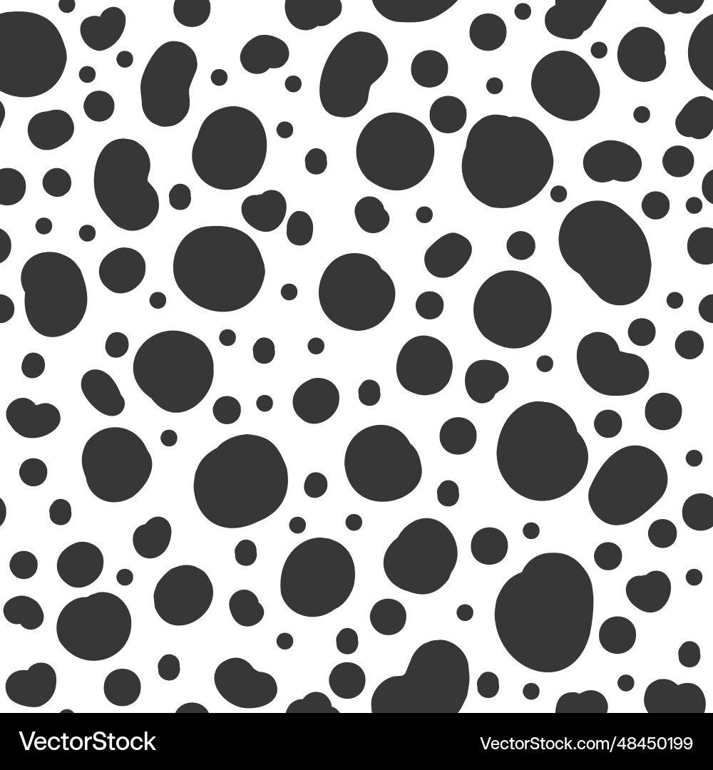 Dalmatian seamless pattern print with dots Dalmatian seamless pattern print with dots vector image