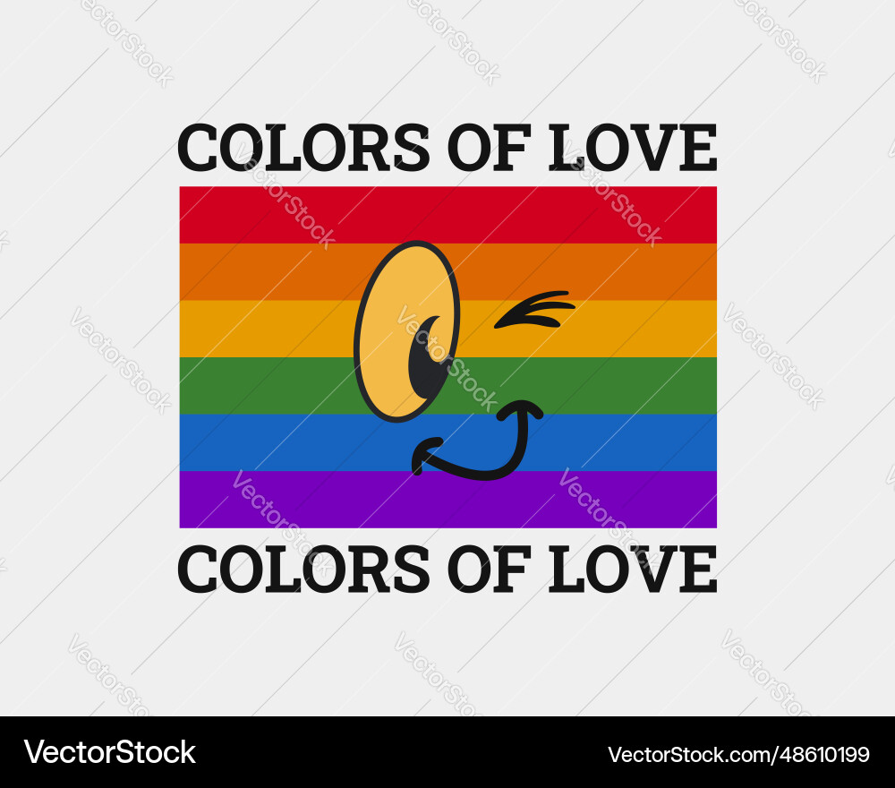 Farben der Liebe lgbtq Stolz Monat Zitat Regenbogen Kunst Farben der Liebe lgbtq Stolz Monat Zitat Regenbogen Kunst vektorbild