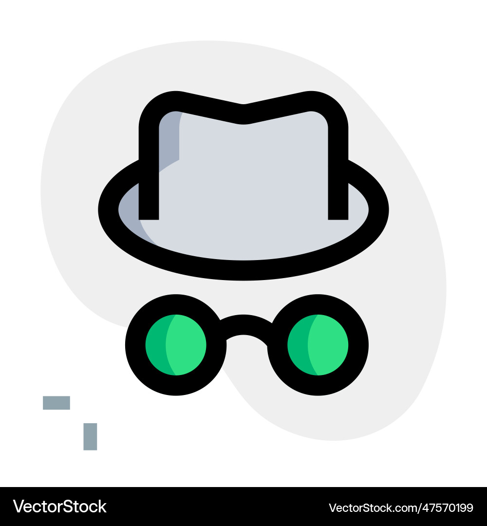 Hacker with head cap and spectacles vector image