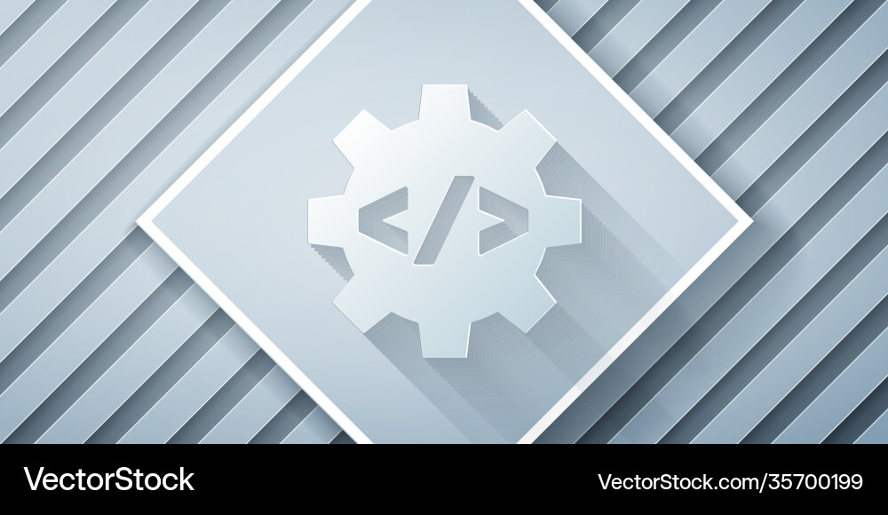 Paper cut web design and front end development Paper cut web design and front end development vector image