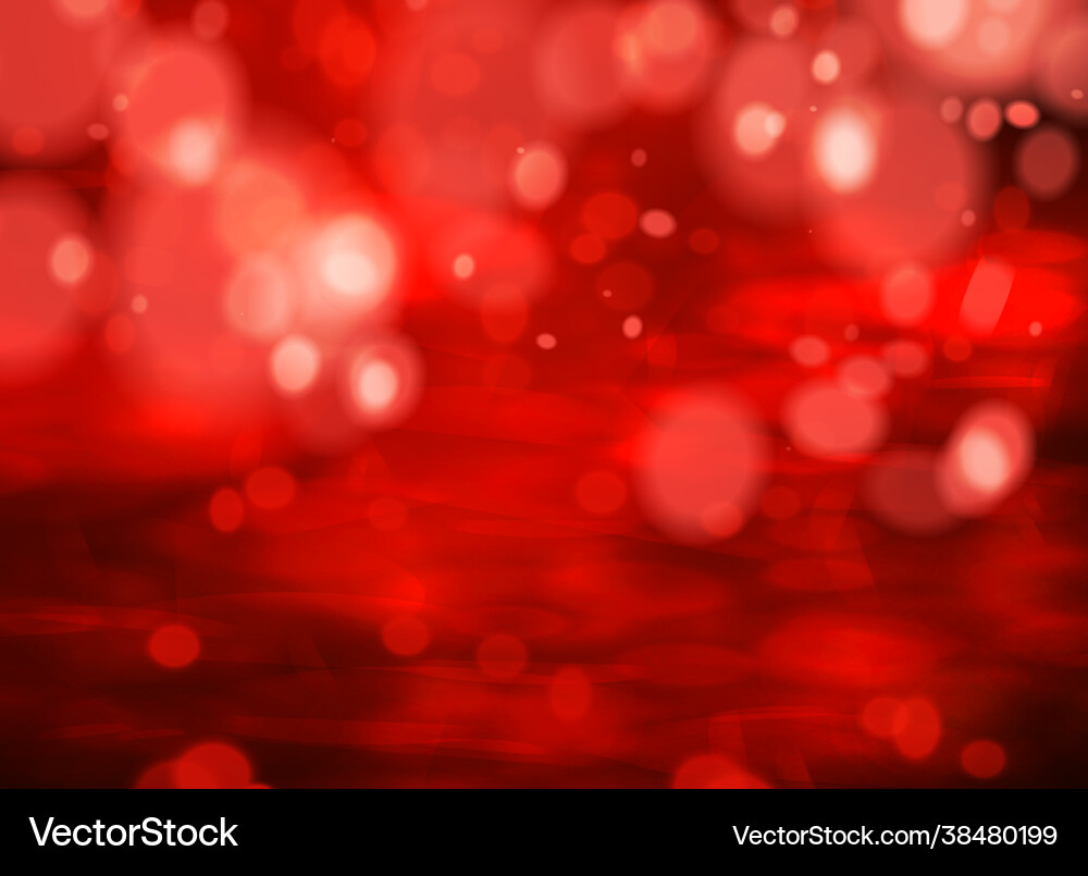 Red bokeh background light effect for your design Vector Image