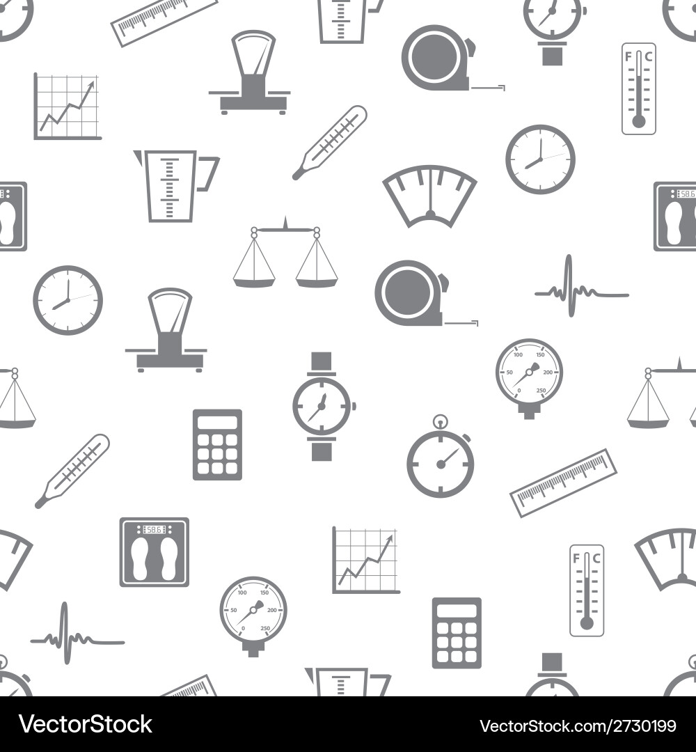 Seamless Measuring Pattern vector image