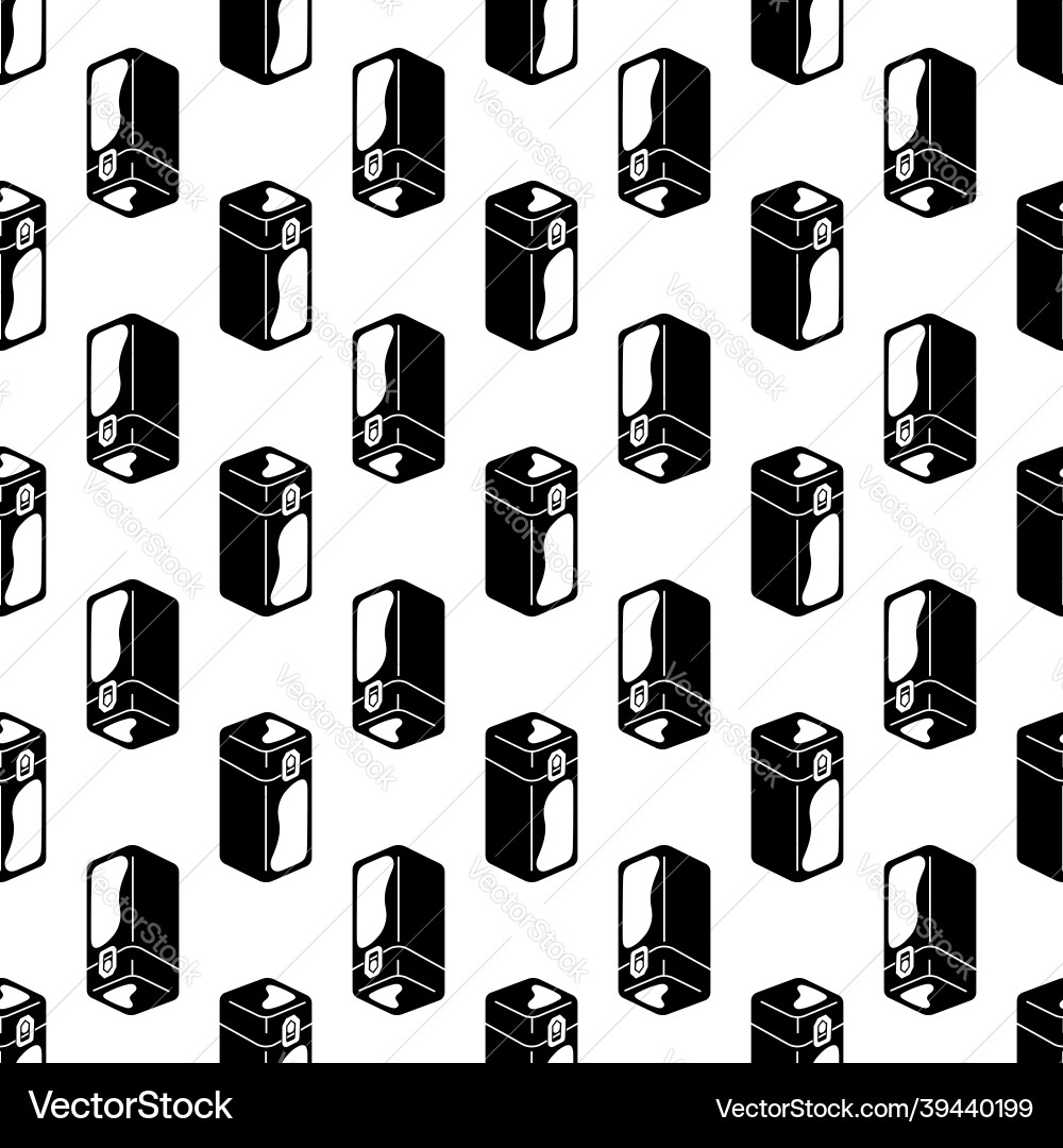 Square tin can pattern seamless Square tin can pattern seamless vector image