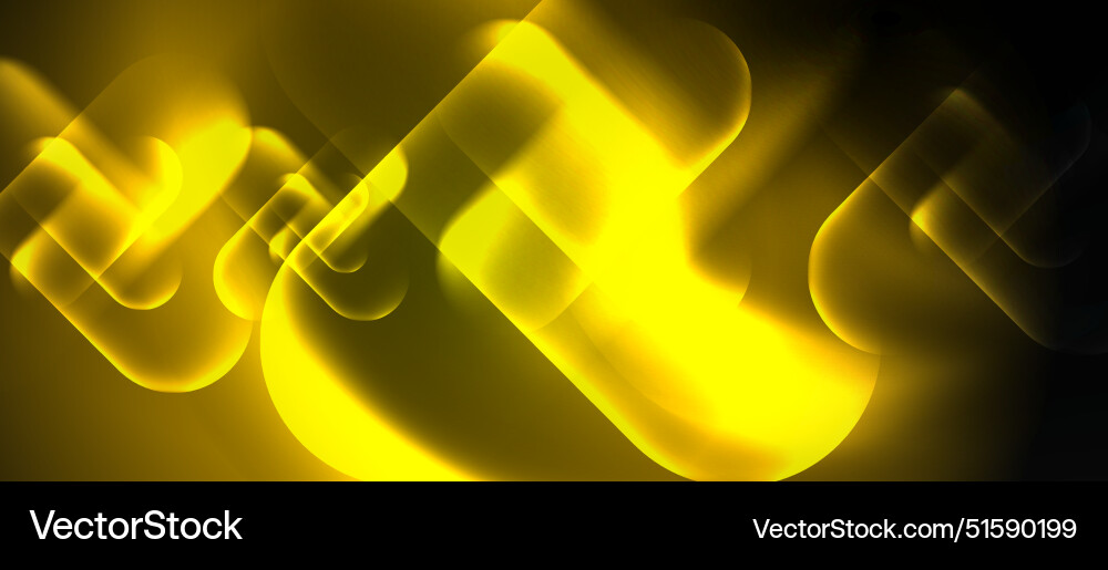 Techno concept with neon circles geometric design Vector Image