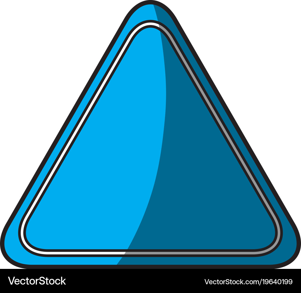 Triangle notification signal Vector Image