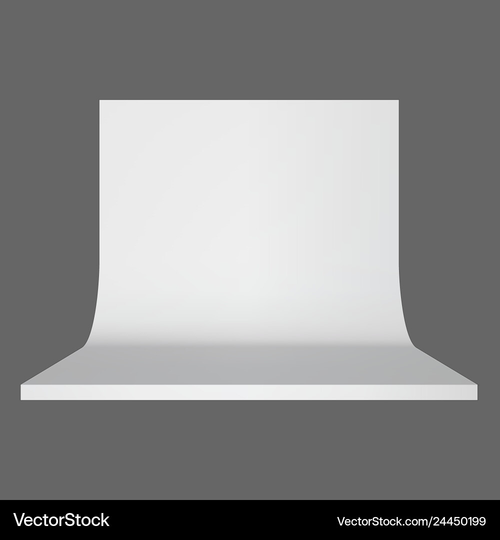 White background for product display concept White background for product display concept vector image