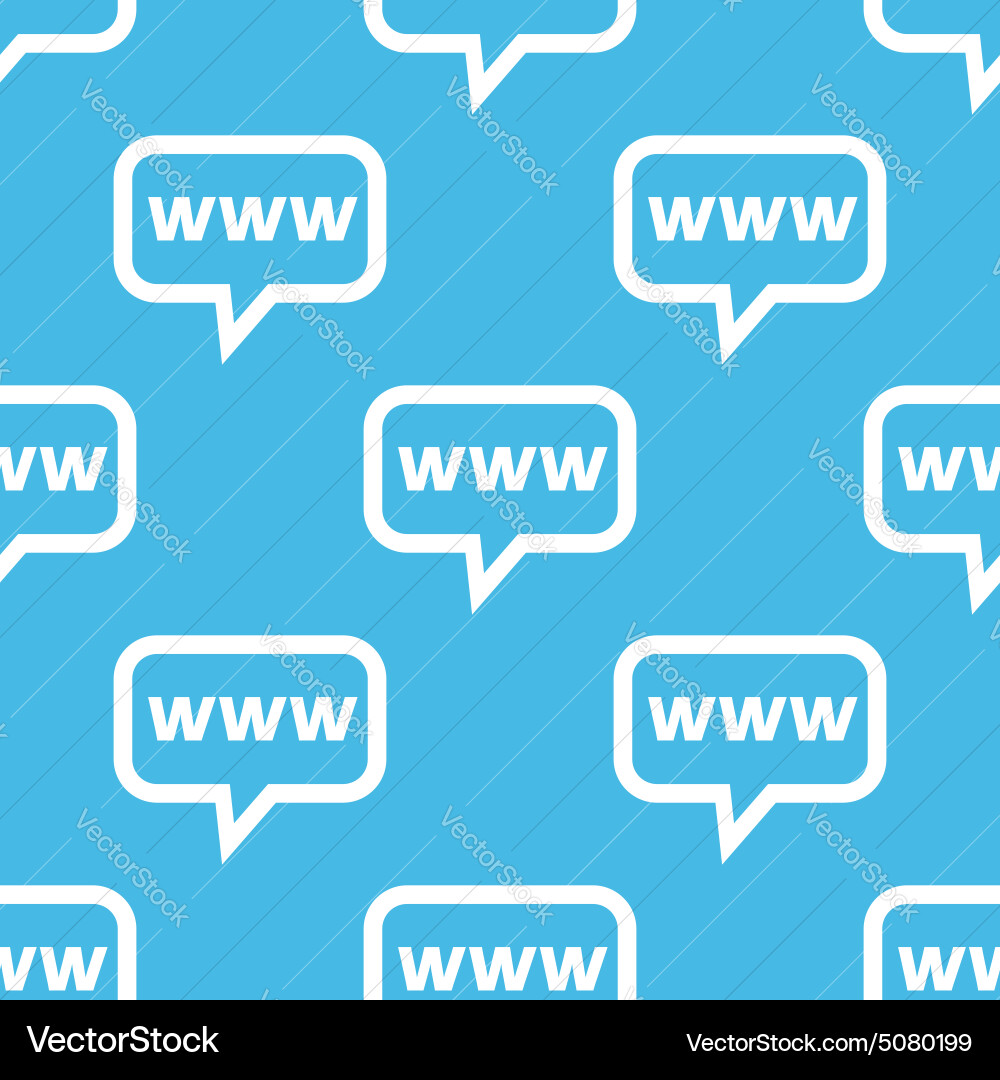 Www message pattern vector image