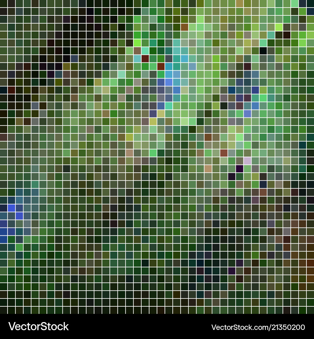 Abstract square pixel mosaic background vector image