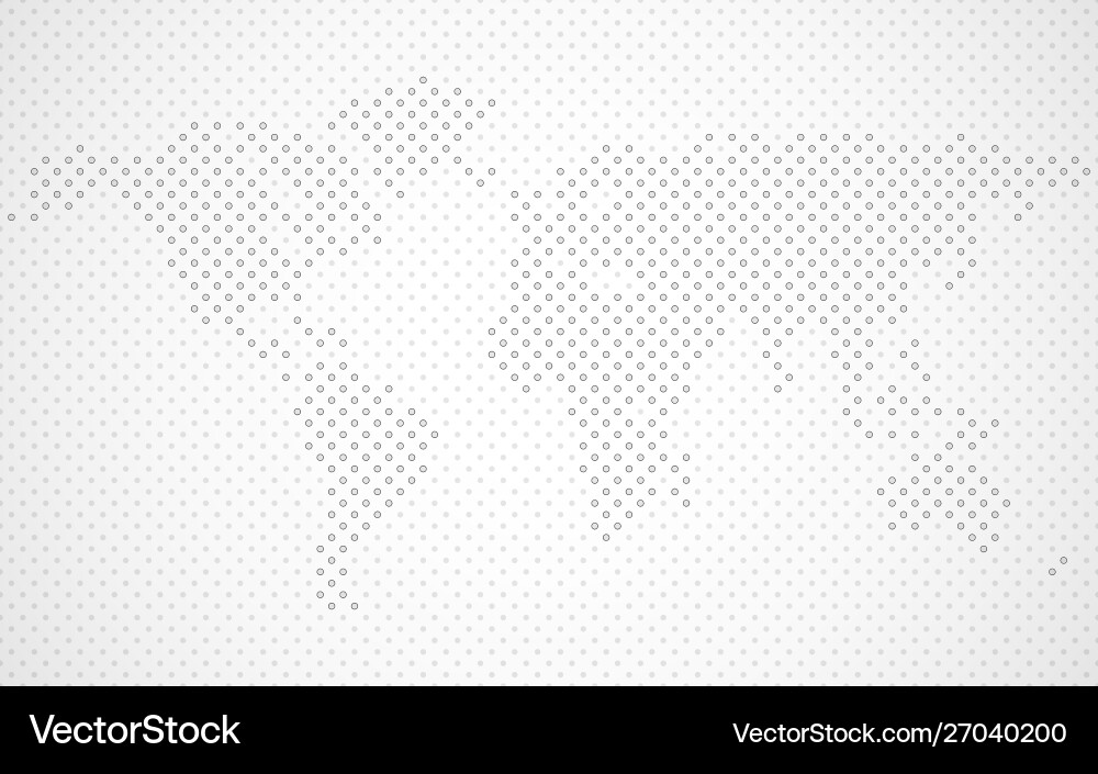 Abstract world map dots Abstract world map dots Vector Image