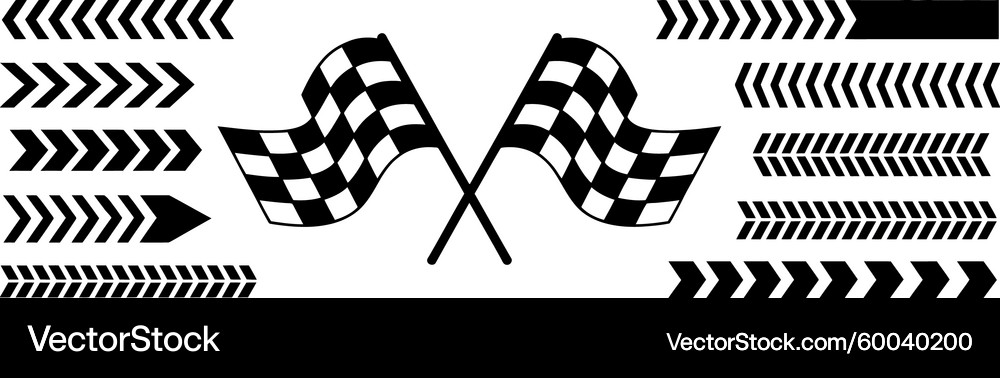 Dynamic Checkered Racing Stripes – Royalty-Free Vector | VectorStock